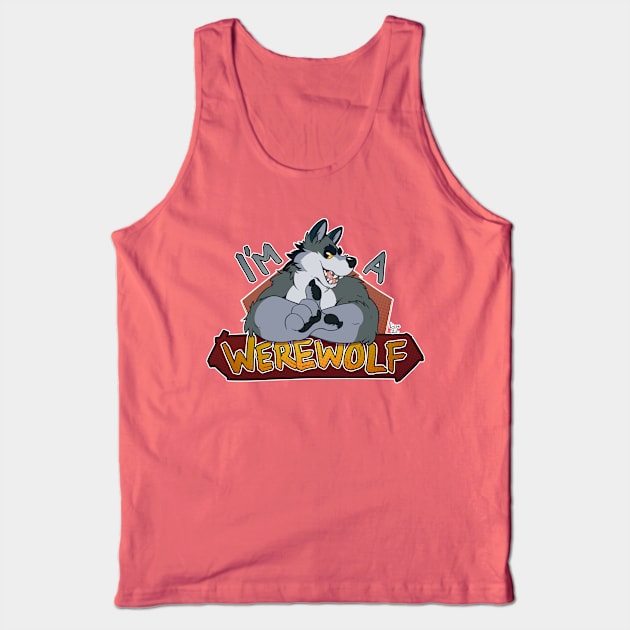 I'm a werewolf, blue Tank Top by licographics